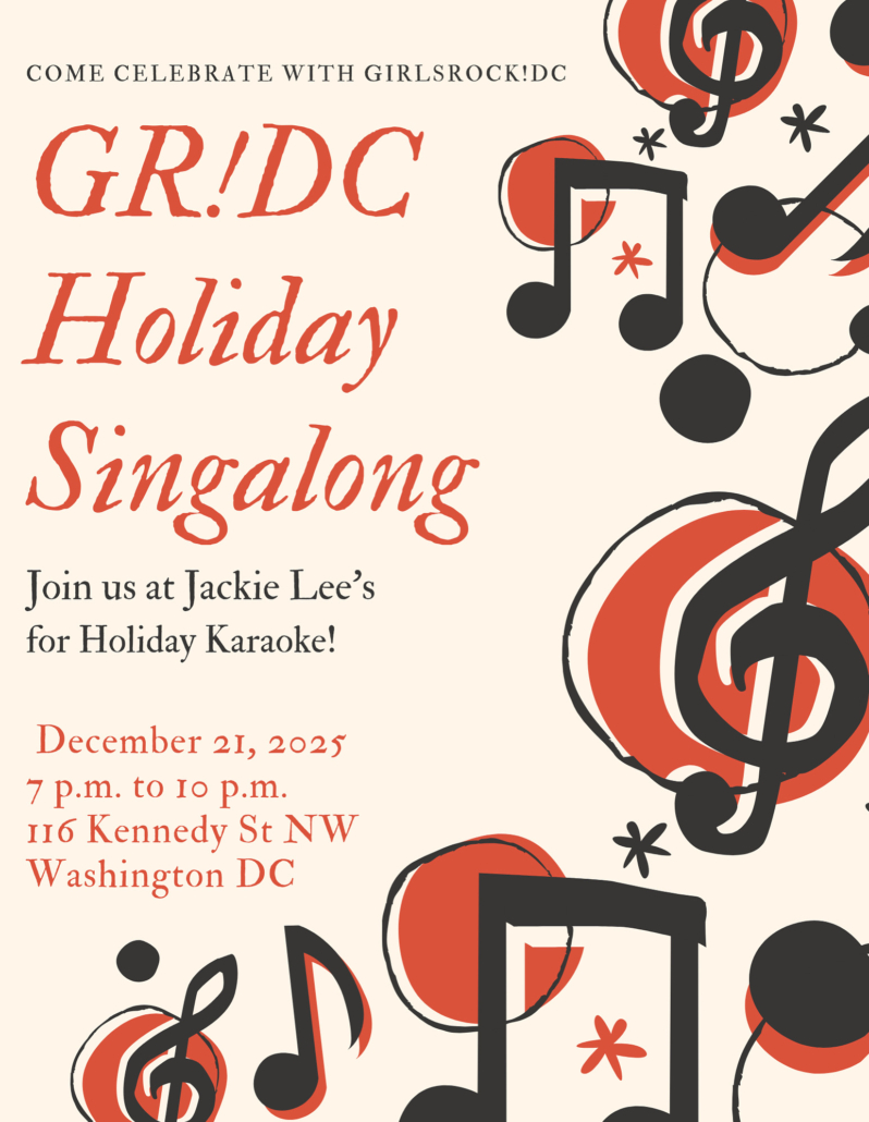 holiday sing along flyer